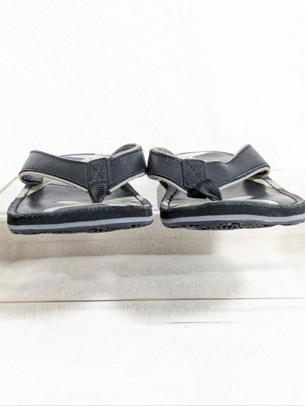 Clarks Women's Tahiti Black Leather Starfish Flip Flop Sandals Summer Casual 9m - Picture 4 of 8